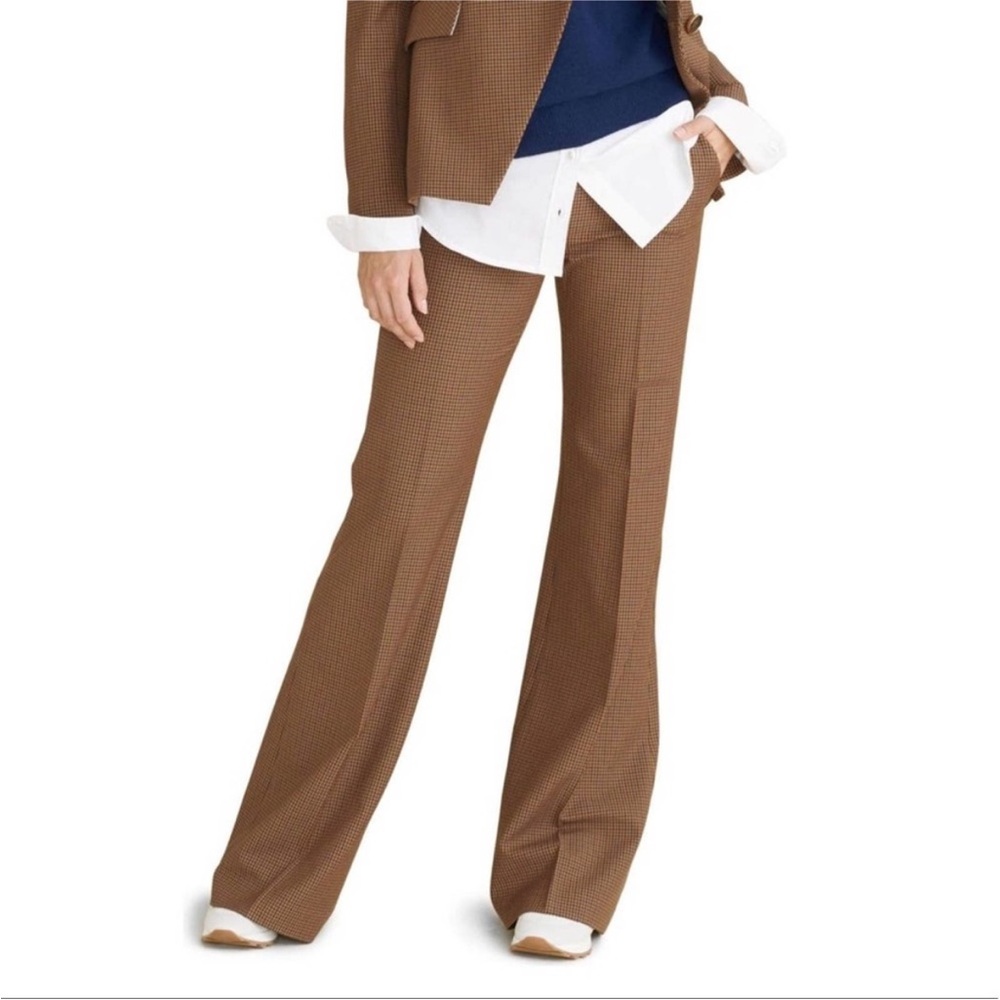 NWT Veronica Beard Lebone Micro Gingham Wide Leg … - image 2